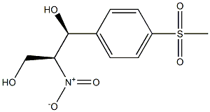 (1S,2S)-1-[4-(Methylsulfonyl)phenyl]-2-nitro-1,3-propanediol 结构式