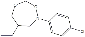 2-(4-Chlorophenyl)-4-ethyl-tetrahydro-1,6,2-dioxazepine 结构式