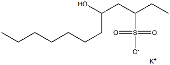 5-Hydroxydodecane-3-sulfonic acid potassium salt 结构式