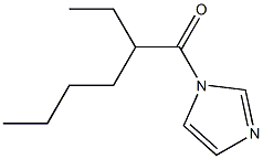 1-(2-Ethylhexanoyl)-1H-imidazole 结构式