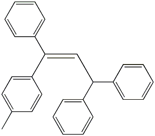 3-(4-Methylphenyl)-1,1,3-triphenyl-2-propene 结构式