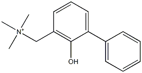 2-Hydroxy-N,N,N-trimethyl-1,1'-biphenyl-3-methanaminium 结构式