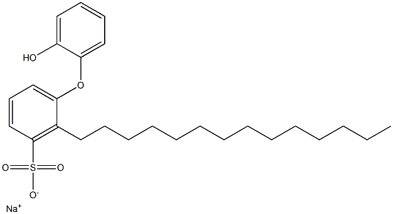 2'-Hydroxy-2-tetradecyl[oxybisbenzene]-3-sulfonic acid sodium salt 结构式