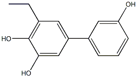 5-Ethyl-1,1'-biphenyl-3,3',4-triol 结构式