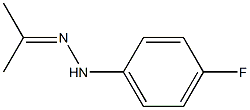 Acetone 4-fluorophenyl hydrazone 结构式