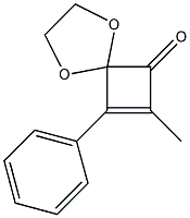 7-Methyl-8-phenyl-1,4-dioxaspiro[4.3]oct-7-en-6-one 结构式