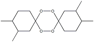 2,3,11,12-Tetramethyl-7,8,15,16-tetraoxadispiro[5.2.5.2]hexadecane 结构式