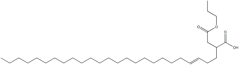 2-(3-Pentacosenyl)succinic acid 1-hydrogen 4-propyl ester 结构式