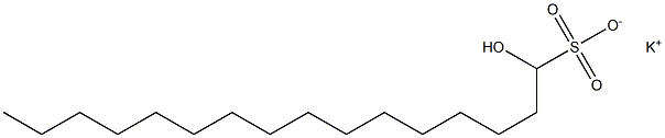 1-Hydroxyhexadecane-1-sulfonic acid potassium salt 结构式