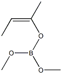 Boric acid dimethyl(Z)-1-methyl-1-propenyl ester 结构式