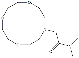 N,N-Dimethyl-10-aza-1,4,7-trioxacyclododecane-10-acetamide 结构式