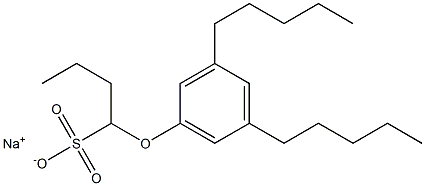1-(3,5-Dipentylphenoxy)butane-1-sulfonic acid sodium salt 结构式