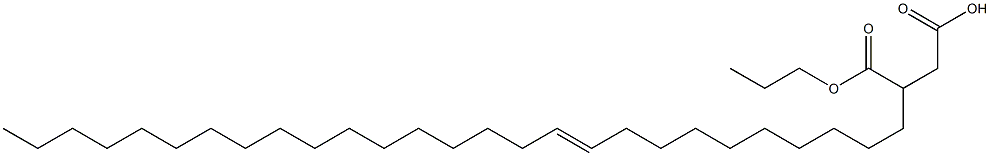 3-(10-Heptacosenyl)succinic acid 1-hydrogen 4-propyl ester 结构式