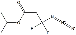 3-Azido-3,3-difluoropropionic acid isopropyl ester 结构式