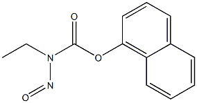 N-Ethyl-N-nitrosocarbamic acid 1-naphtyl ester 结构式