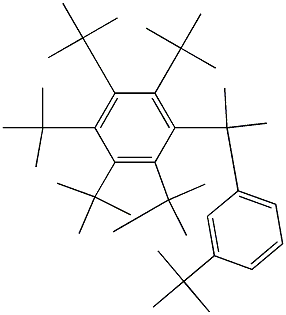 2-(Penta-tert-butylphenyl)-2-(3-tert-butylphenyl)propane 结构式