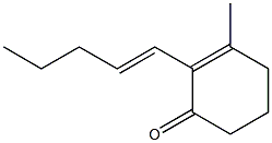 3-Methyl-2-(1-pentenyl)-2-cyclohexen-1-one 结构式