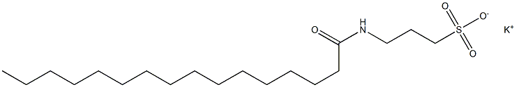 3-Palmitoylamino-1-propanesulfonic acid potassium salt 结构式