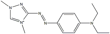 3-[[4-(Diethylamino)phenyl]azo]-1,4-dimethyl-1H-1,2,4-triazol-4-ium 结构式