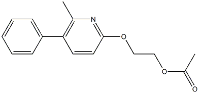Acetic acid 2-[(5-phenyl-6-methylpyridin-2-yl)oxy]ethyl ester 结构式