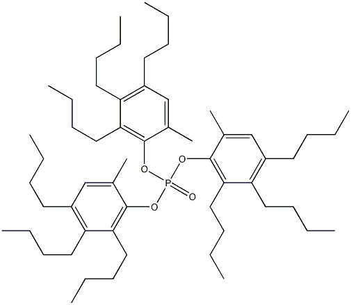 Phosphoric acid tris(2-methyl-4,5,6-tributylphenyl) ester 结构式