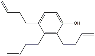 2,3,4-Tri(3-butenyl)phenol 结构式