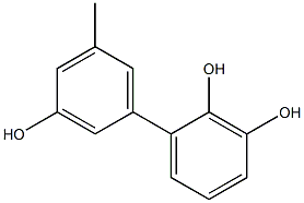 5'-Methyl-1,1'-biphenyl-2,3,3'-triol 结构式