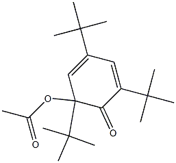 2-Acetoxy-2,4,6-tri-tert-butylcyclohexa-3,5-dien-1-one 结构式