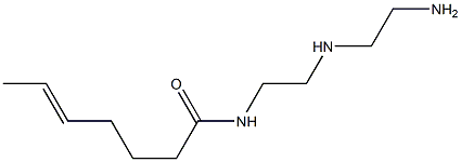 N-[2-[(2-Aminoethyl)amino]ethyl]-5-heptenamide 结构式