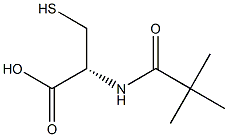 N-特戊酰基-L-半胱氨酸 结构式