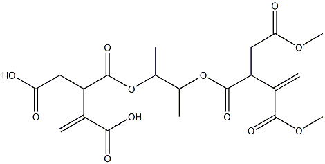 3,3'-[1,2-Dimethylethylenebis(oxycarbonyl)]bis(1-butene-2,4-dicarboxylic acid dimethyl) ester 结构式
