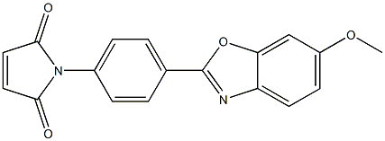 6-Methoxy-2-[4-[(2,5-dihydro-2,5-dioxo-1H-pyrrol)-1-yl]phenyl]benzoxazole 结构式