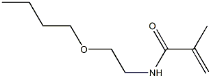 N-(2-Butoxyethyl)methacrylamide 结构式