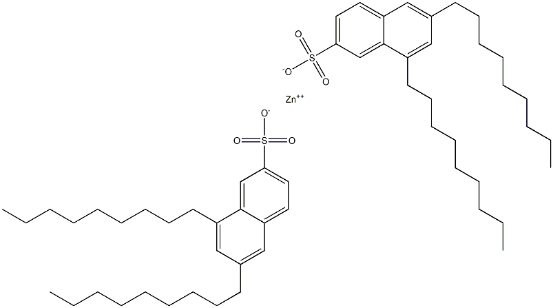Bis(6,8-dinonyl-2-naphthalenesulfonic acid)zinc salt 结构式