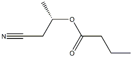 Butyric acid (S)-1-(cyanomethyl)ethyl ester 结构式