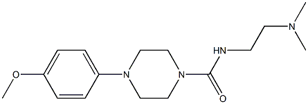 N-(2-Dimethylaminoethyl)-4-[4-methoxyphenyl]piperazine-1-carboxamide 结构式