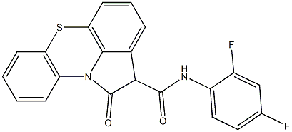 N-(2,4-Difluorophenyl)-1,2-dihydro-1-oxopyrrolo[3,2,1-kl]phenothiazine-2-carboxamide 结构式