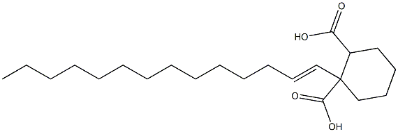 Cyclohexane-1,2-dicarboxylic acid hydrogen 1-(1-tetradecenyl) ester 结构式