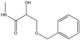 N-Methyl-2-hydroxy-3-(benzyloxy)propanamide 结构式