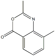 2-Methyl-8-methyl-4H-3,1-benzoxazin-4-one 结构式