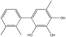 4-(2,3-Dimethylphenyl)-6-methylbenzene-1,2,3-triol 结构式