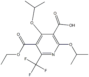 4,6-Di(isopropyloxy)-2-trifluoromethylpyridine-3,5-dicarboxylic acid 3-ethyl ester 结构式