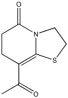 8-Acetyl-2,3,6,7-tetrahydro-5H-thiazolo[3,2-a]pyridin-5-one 结构式