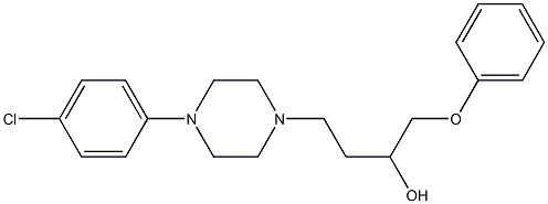 1-(Phenoxy)-4-[4-[4-chlorophenyl]-1-piperazinyl]-2-butanol 结构式