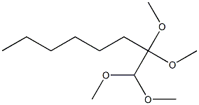 1,1,2,2-Tetramethoxyoctane 结构式