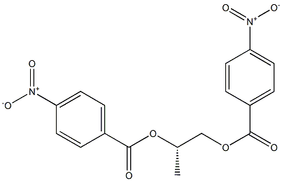 [S,(+)]-1,2-Propanediol bis(p-nitrobenzoate) 结构式
