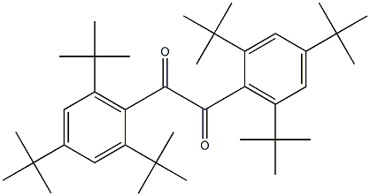 1,2-Bis(2,4,6-tri-tert-butylphenyl)ethane-1,2-dione 结构式