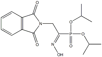 2-[(2,3-Dihydro-1,3-dioxo-1H-isoindol)-2-yl]-1-hydroxyiminoethylphosphonic acid diisopropyl ester 结构式