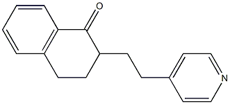 2-[2-(4-Pyridinyl)ethyl]-3,4-dihydronaphthalen-1(2H)-one 结构式