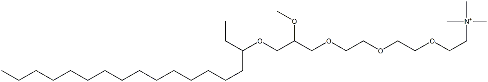 N-[2-[2-[2-(3-Octadecyloxy-2-methoxypropoxy)ethoxy]ethoxy]ethyl]-N,N,N-trimethylaminium 结构式